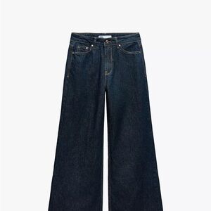 Zara Deep Blue Flare Jeans